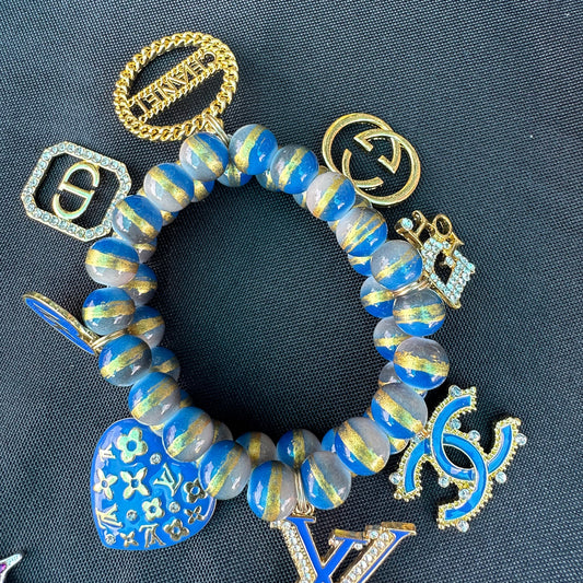 Golden Streams Beaded Bracelet Set