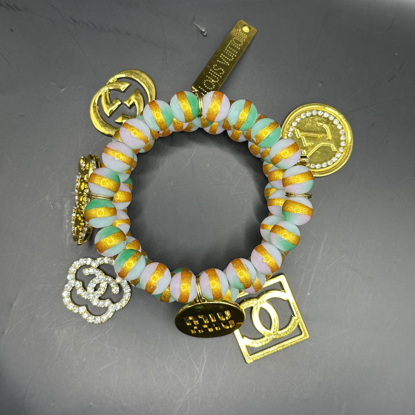 Golden Pastures Beaded Bracelet Set