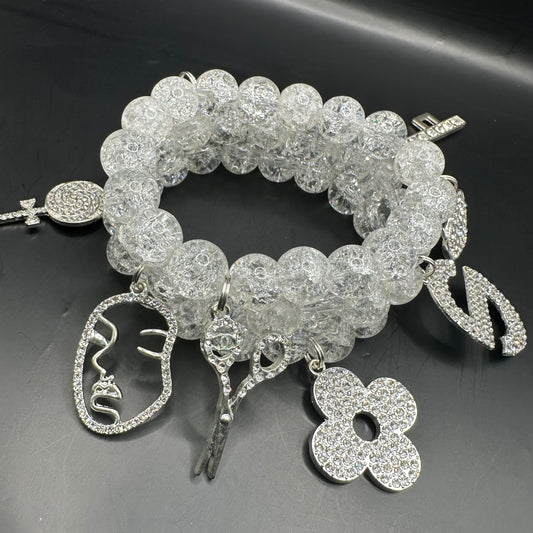 Silver Lining Beaded Bracelet Set