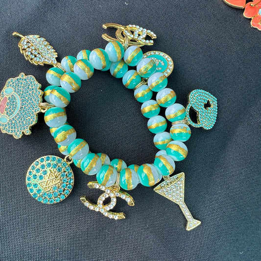 Teal Appeal Beaded Bracelet Set
