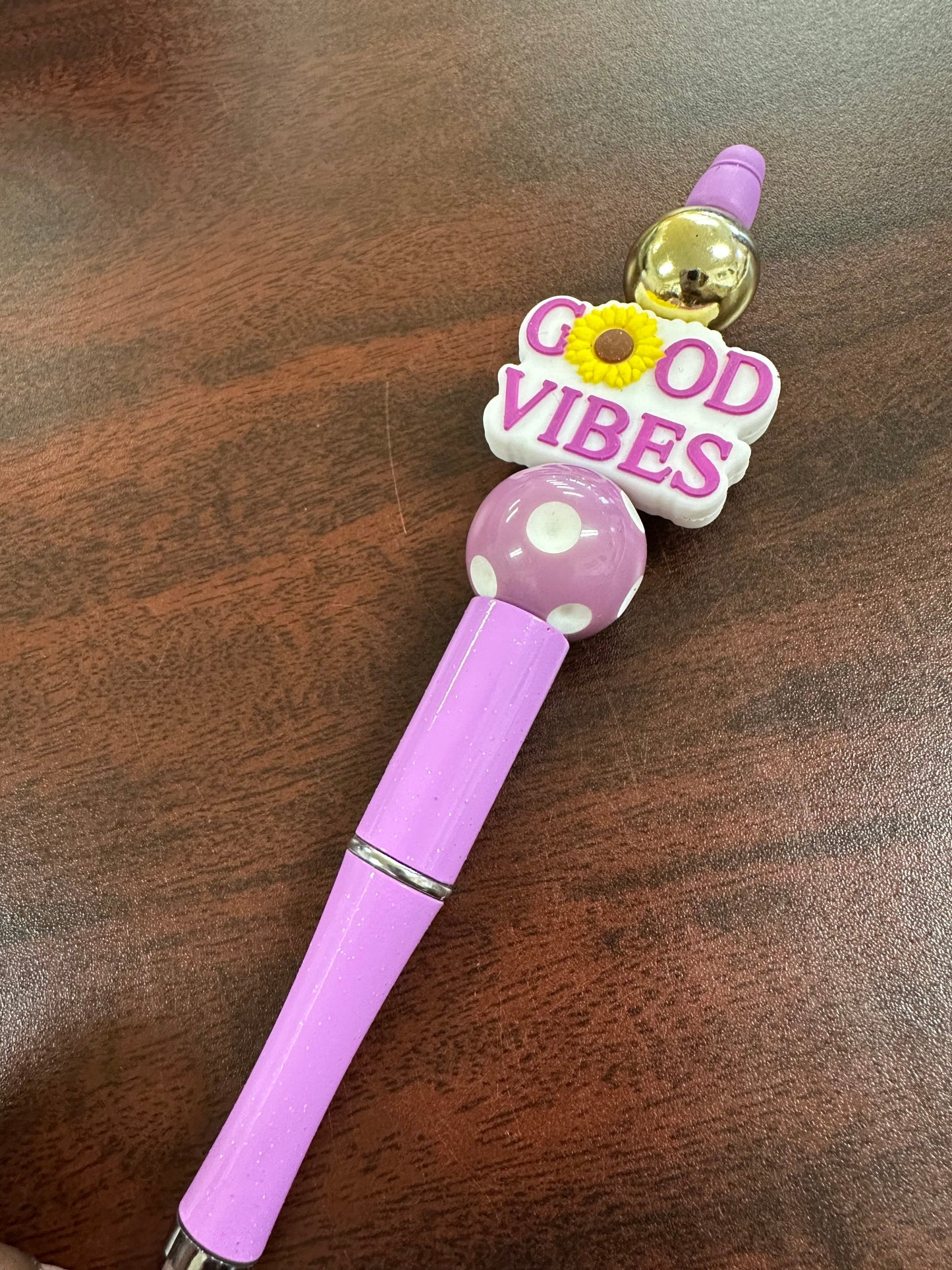 Good Vibes Beaded Pen