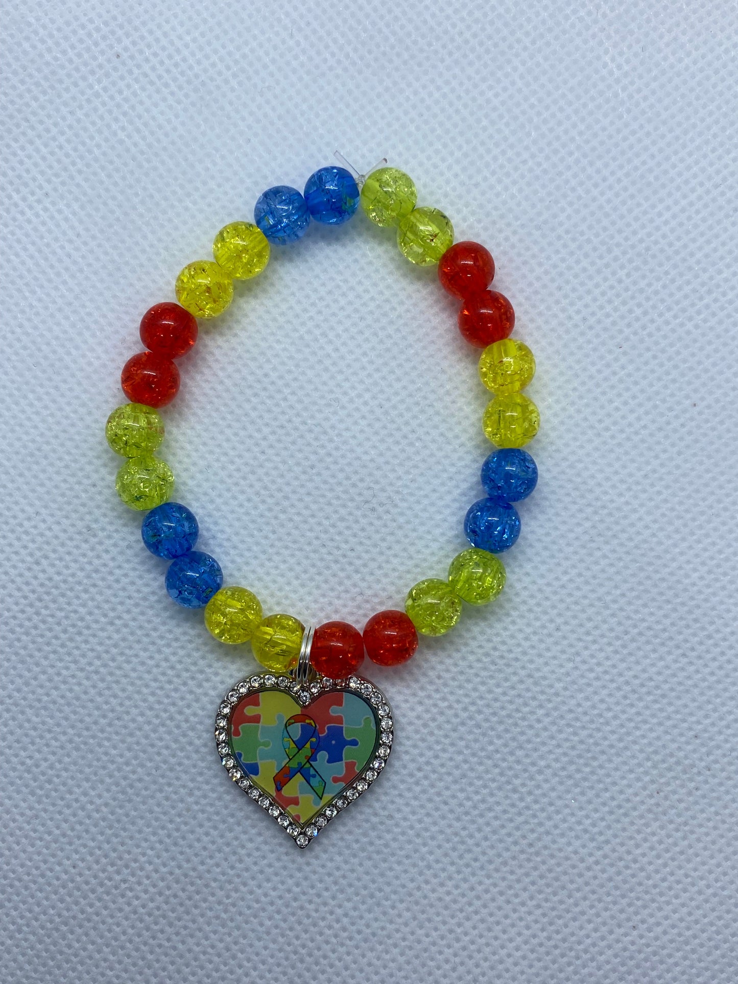 Puzzle Piece Beaded Bracelet