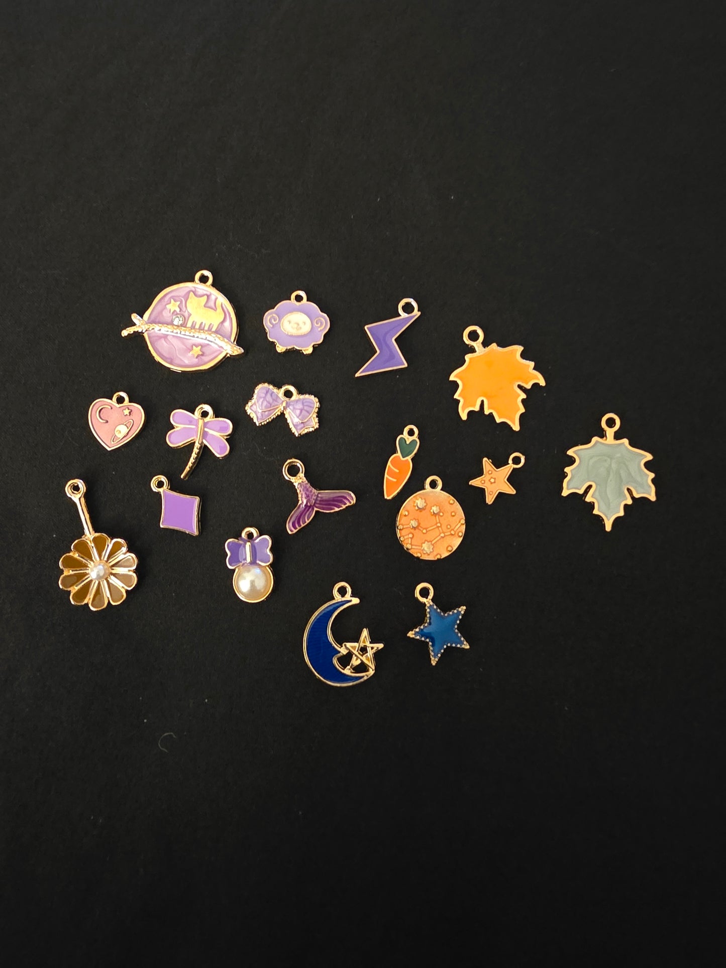 Multicolored Enamel Charms