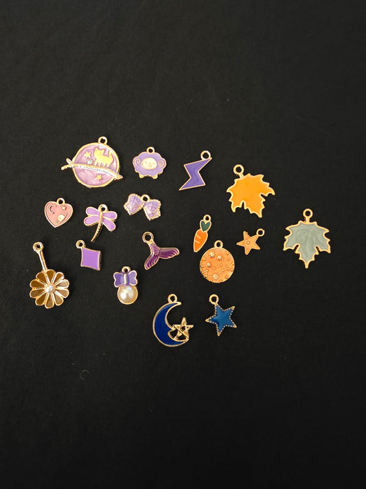 Multicolored Enamel Charms