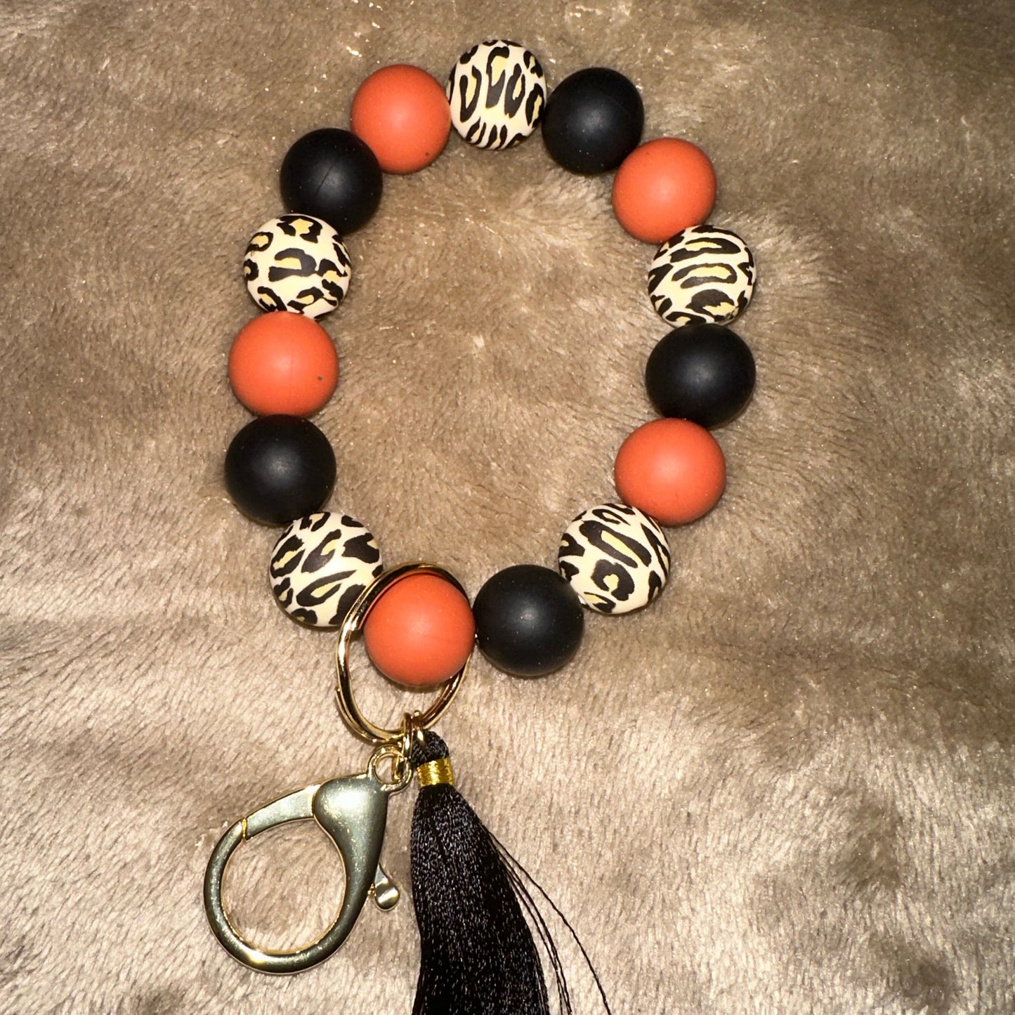 Animal Print Key Wristlet