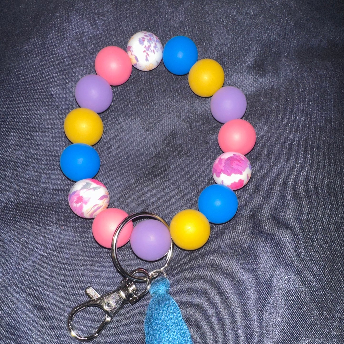 Floral Key Wristlet