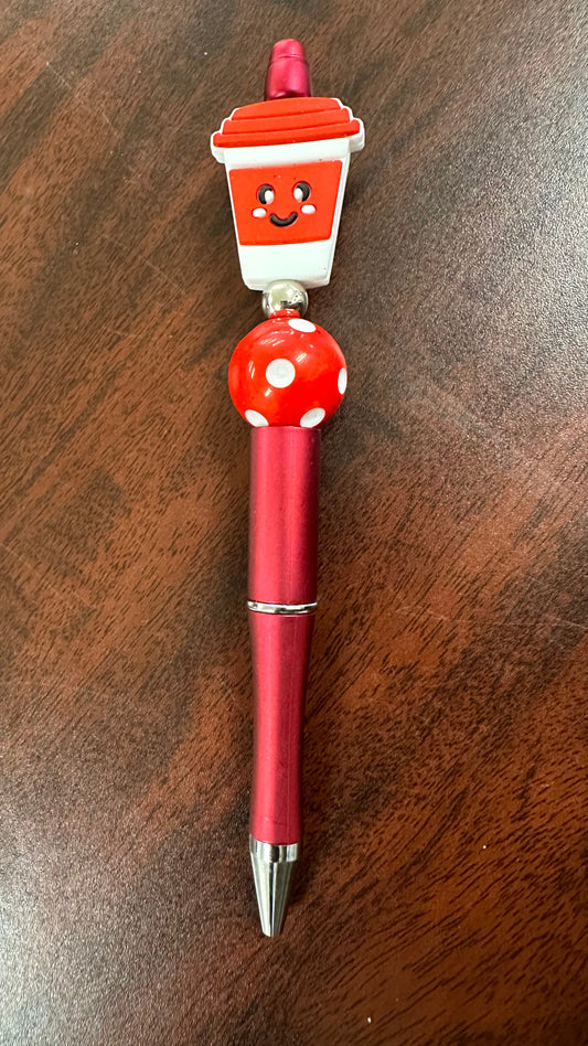 Happy Coffee Beaded Pen