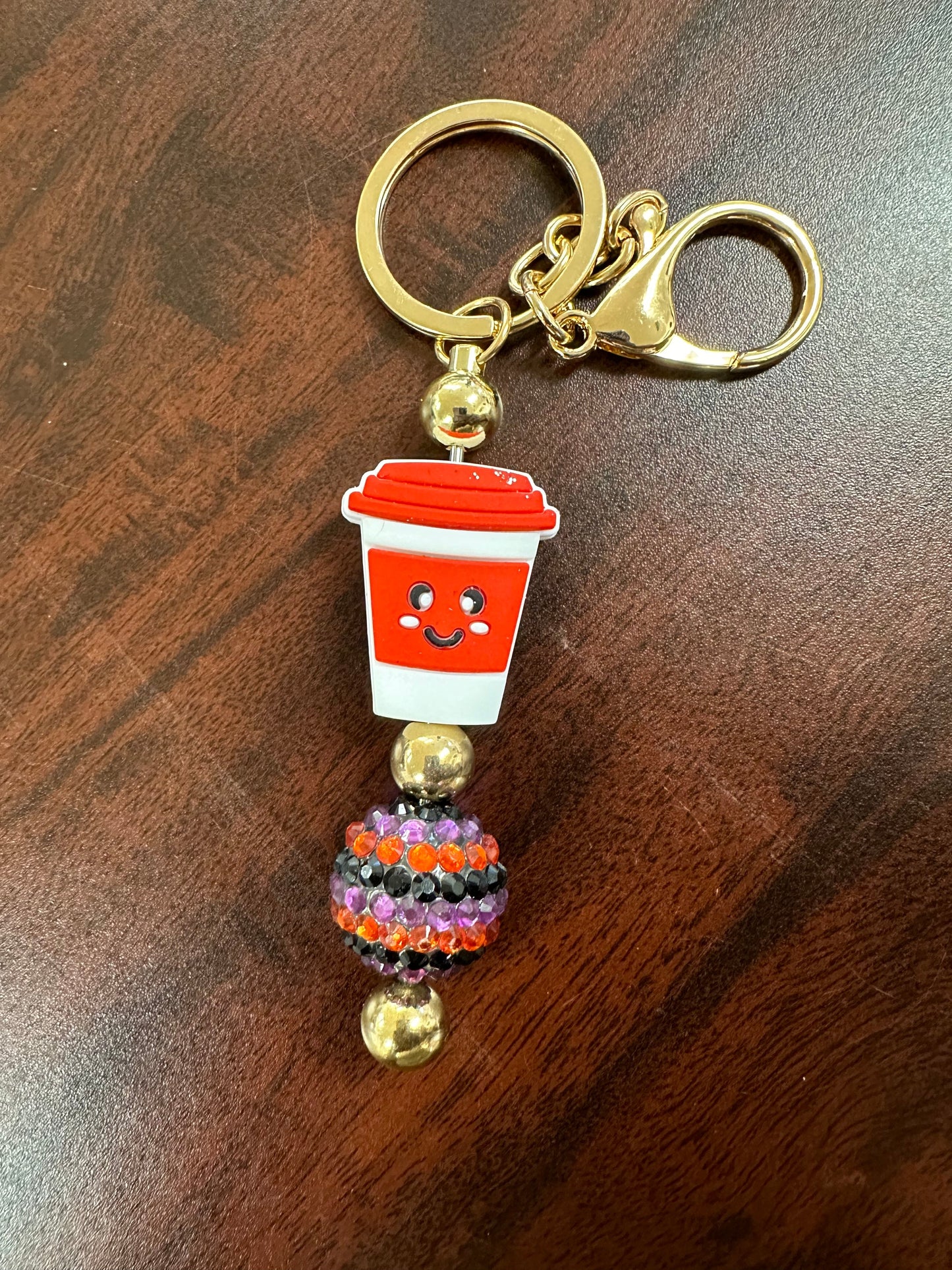Happy Coffee Keychain